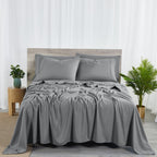 Ensemble de draps Bibb Home 2000 fils, 6 pièces, en rayonne de bambou