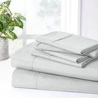 Ensemble de draps Bibb Home 2000 fils, 6 pièces, en rayonne de bambou