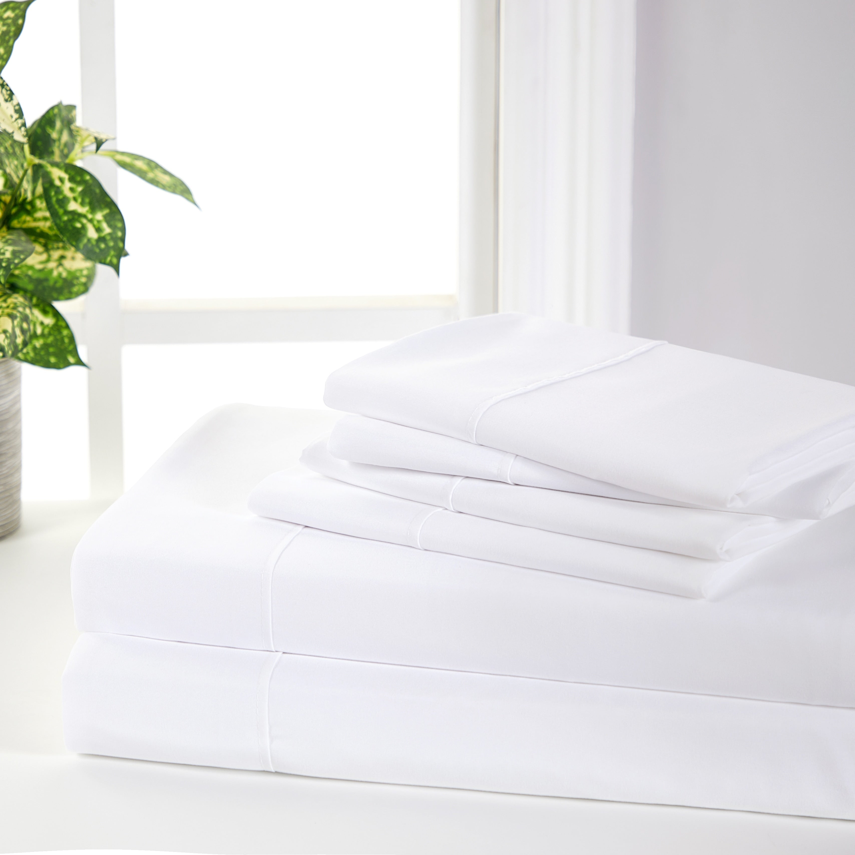 Ensemble de draps Bibb Home 2000 fils, 6 pièces, en rayonne de bambou