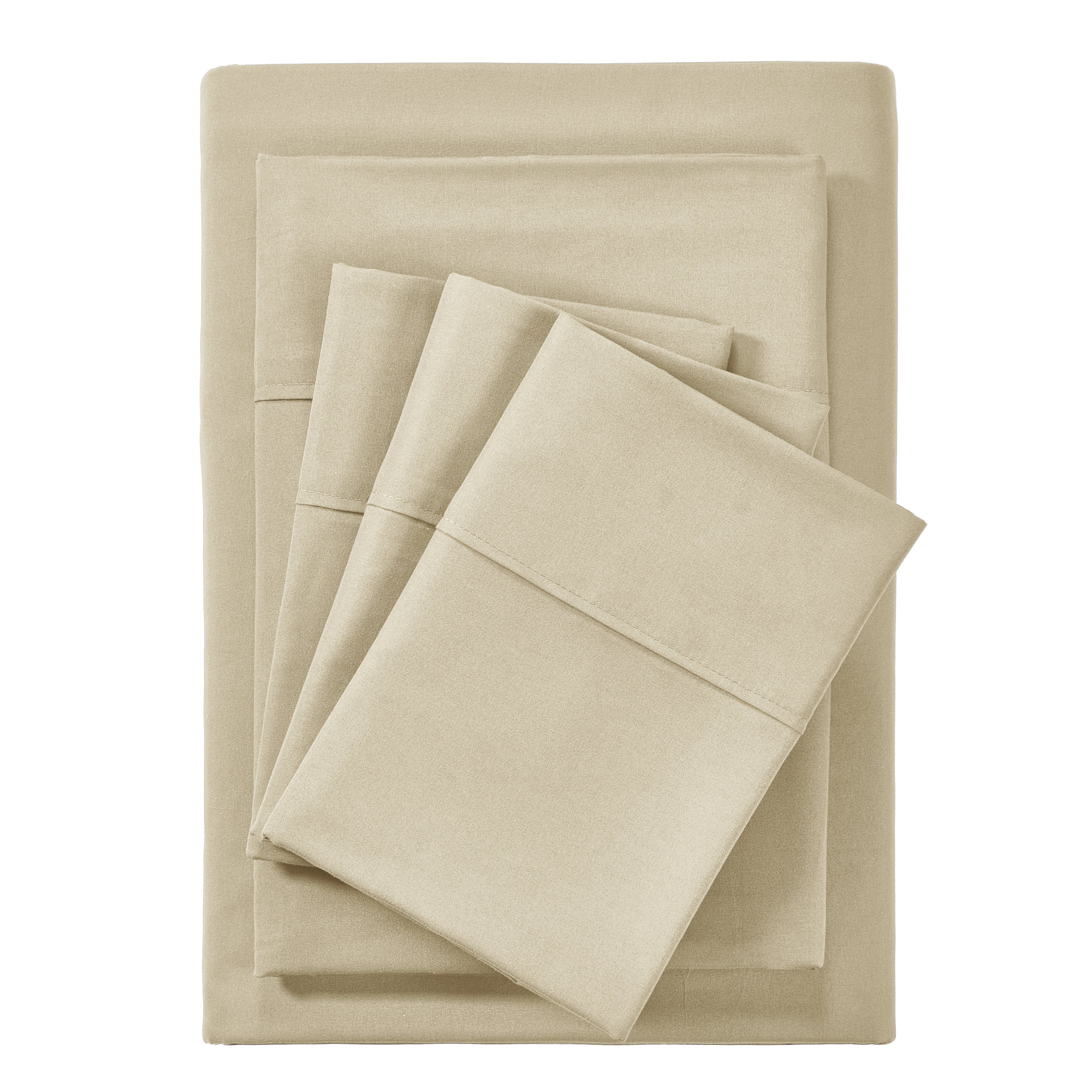 Ensemble de draps Bibb Home 2000 fils, 6 pièces, en rayonne de bambou