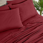 Ensemble de draps Bibb Home 2000 fils, 6 pièces, en rayonne de bambou