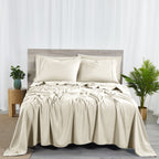 Ensemble de draps Bibb Home 2000 fils, 6 pièces, en rayonne de bambou