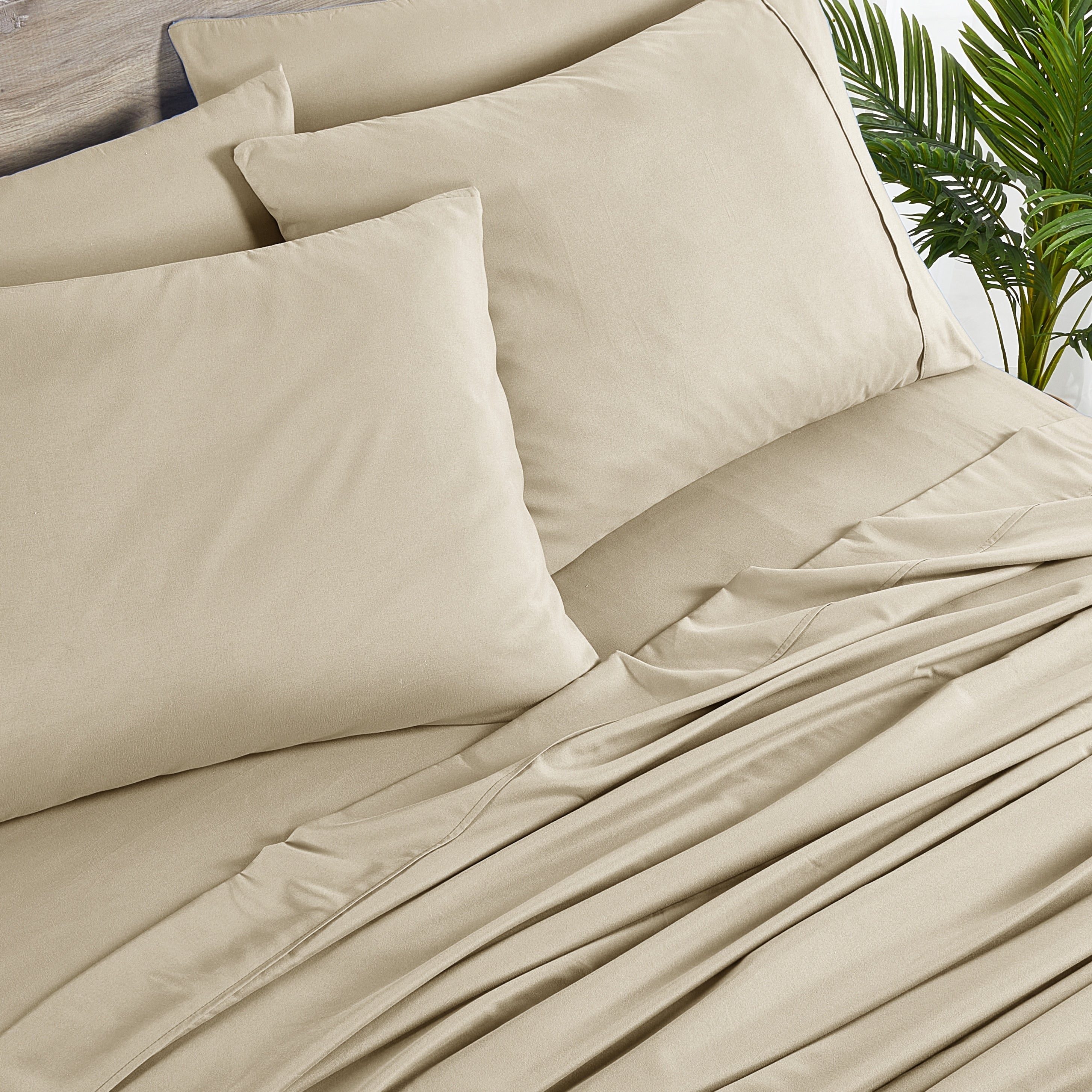 Ensemble de draps Bibb Home 2000 fils, 6 pièces, en rayonne de bambou