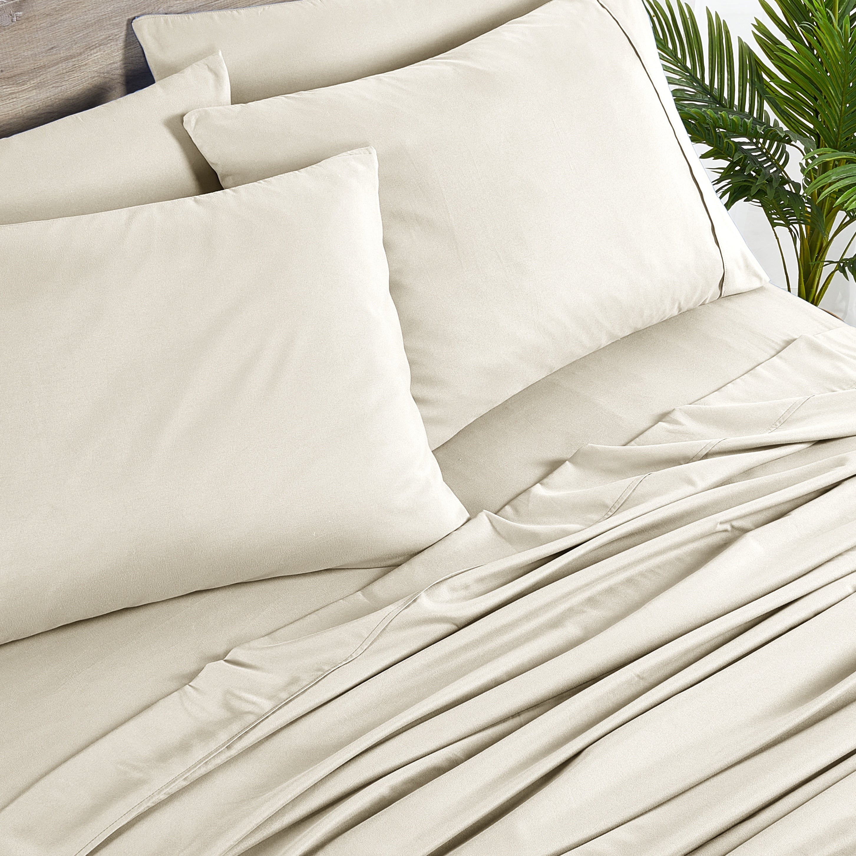 Ensemble de draps Bibb Home 2000 fils, 6 pièces, en rayonne de bambou