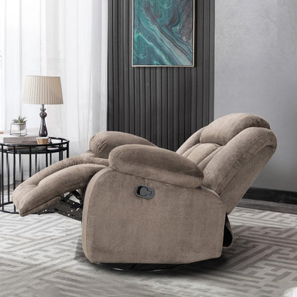 Fauteuil inclinable pivotant et rembourré