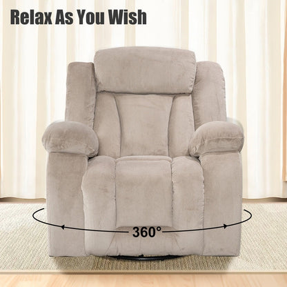 Fauteuil inclinable pivotant et rembourré
