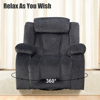 Fauteuil inclinable pivotant et rembourré