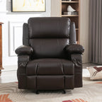 Fauteuil inclinable à bascule réglable noir, avec port USB, porte-gobelets, fonctions massage et chauffage