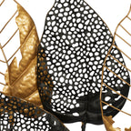 Décoration murale contemporaine en fer noir 26 x 38 x 3