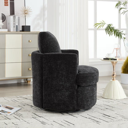 Chaise de bureau pivotante moderne avec hauteur réglable et rotation à 360 degrés pour le confort du bureau à domicile