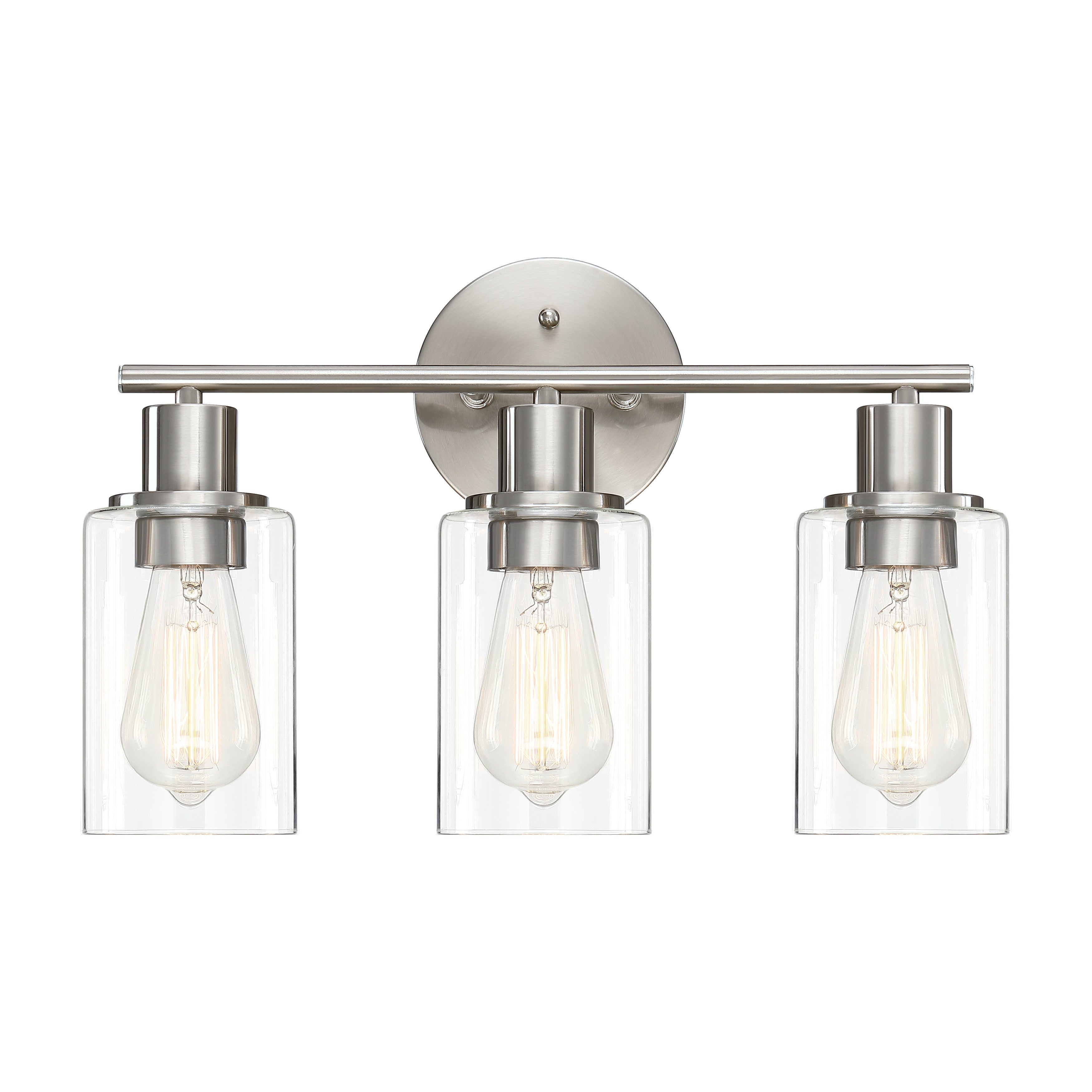 Luminaire de salle de bain à 3 lumières de 17 po, bronze huilé, luminaire de vanité
