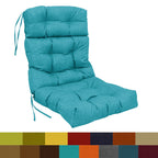 Multi-section Tufted Outdoor Seat/Back Chair Cushion (Multiple Sizes)