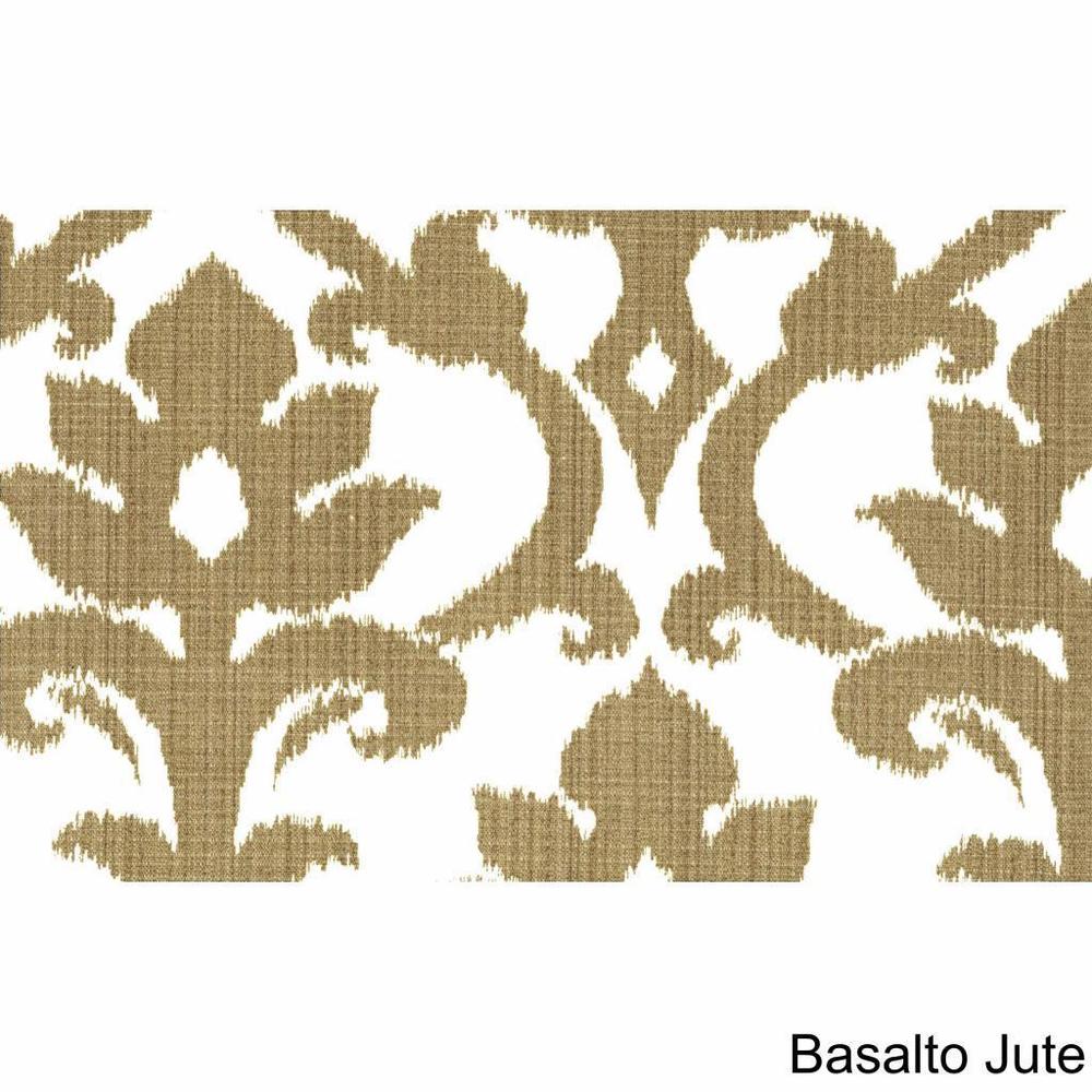 Ensemble de 3 coussins de canapé d'intérieur/extérieur capitonnés à dossier arrondi - 19 x 19