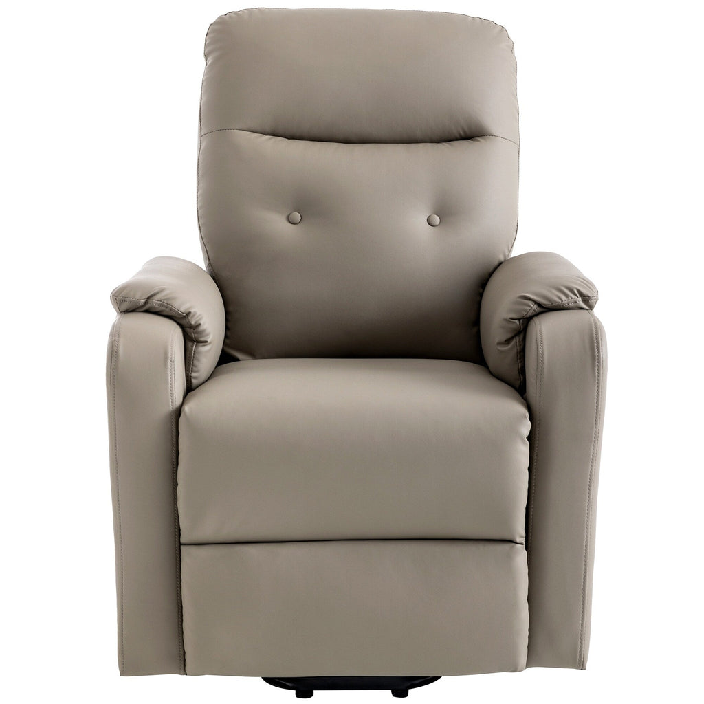 Fauteuil inclinable électrique bleu avec massage, chauffage, positions réglables et poche latérale pour plus de commodité