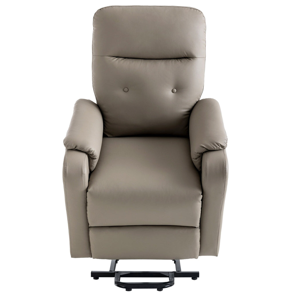 Fauteuil inclinable électrique bleu avec massage, chauffage, positions réglables et poche latérale pour plus de commodité