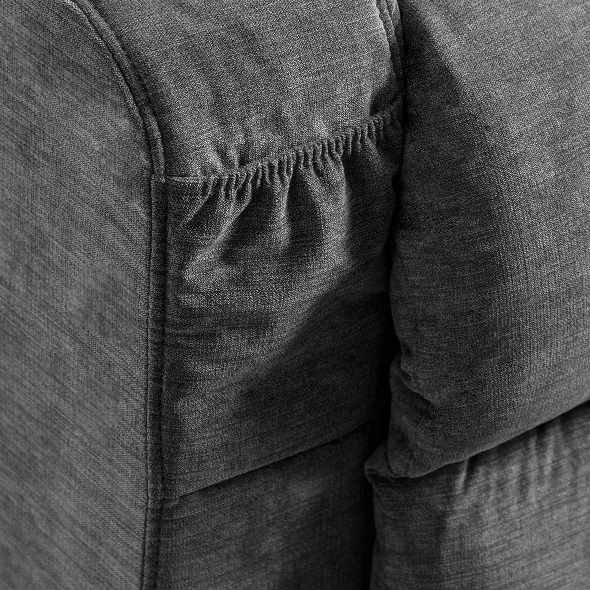 Fauteuil inclinable électrique bleu avec chauffage, massage, chargement USB, poches latérales et télécommande pour plus de commodité