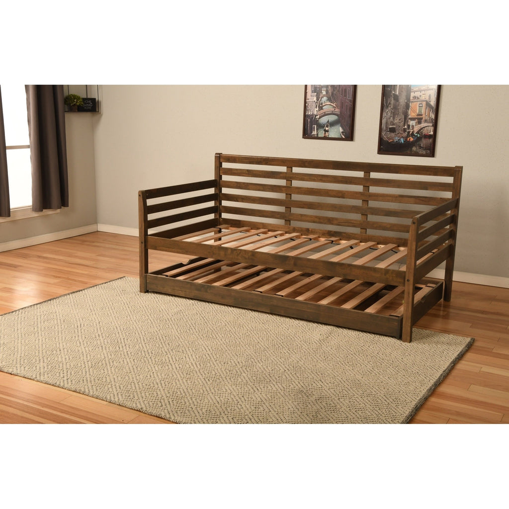 Somette Boho Daybed with Additional Pop Up Bed (Mattresses Not Included)