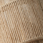 Applique murale bohème à 1 lumière, en corde de chanvre tissée à la main, à intensité variable