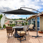BONOSUKI 10ft Patio Offset Umbrella Outdoor Hanging Umbrella