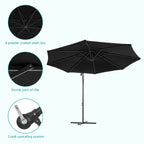 BONOSUKI 10ft Patio Offset Umbrella Outdoor Hanging Umbrella