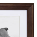 Ensemble de 10 cadres photo muraux en bois Kate et Laurel Bordeaux