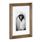 Ensemble de 10 cadres photo muraux en bois Kate et Laurel Bordeaux