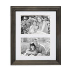 Ensemble de 10 cadres photo muraux en bois Kate et Laurel Bordeaux