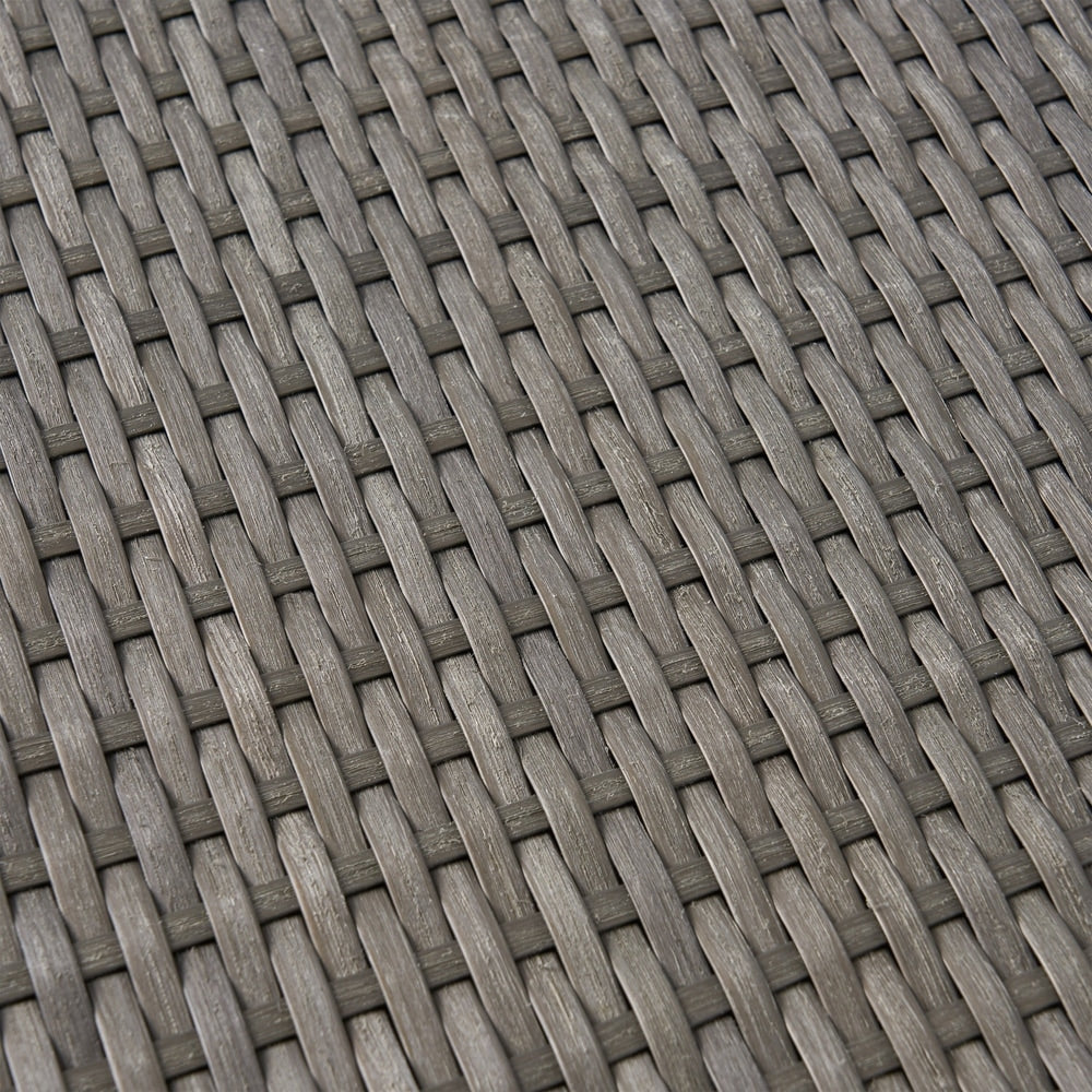 Ensemble de salle à manger d'extérieur moderne Boris 4 places en aluminium avec plateau en imitation bois par Christopher Knight Home