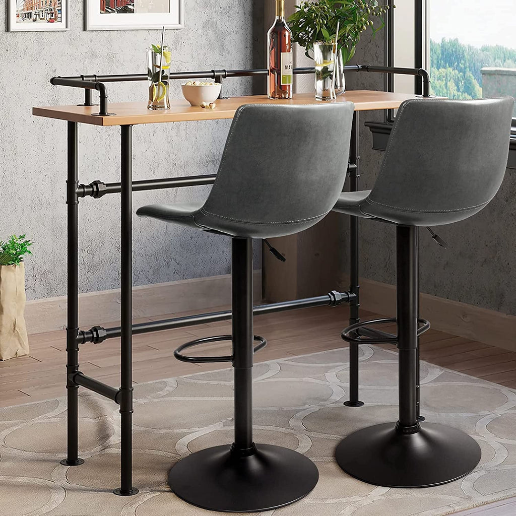 Tabourets de bar pivotants réglables Bossin avec dossier – Hauteur comptoir