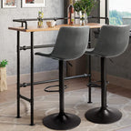 Tabourets de bar pivotants réglables Bossin avec dossier – Hauteur comptoir