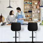 Tabourets de bar pivotants réglables Bossin avec dossier – Hauteur comptoir