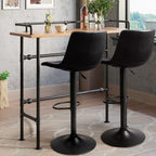 Tabourets de bar pivotants réglables Bossin avec dossier – Hauteur comptoir
