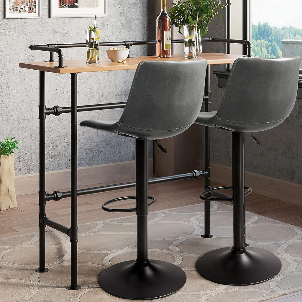 Tabourets de bar pivotants réglables Bossin avec dossier – Hauteur comptoir