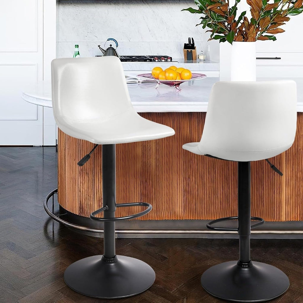 Tabourets de bar pivotants réglables Bossin avec dossier – Hauteur comptoir