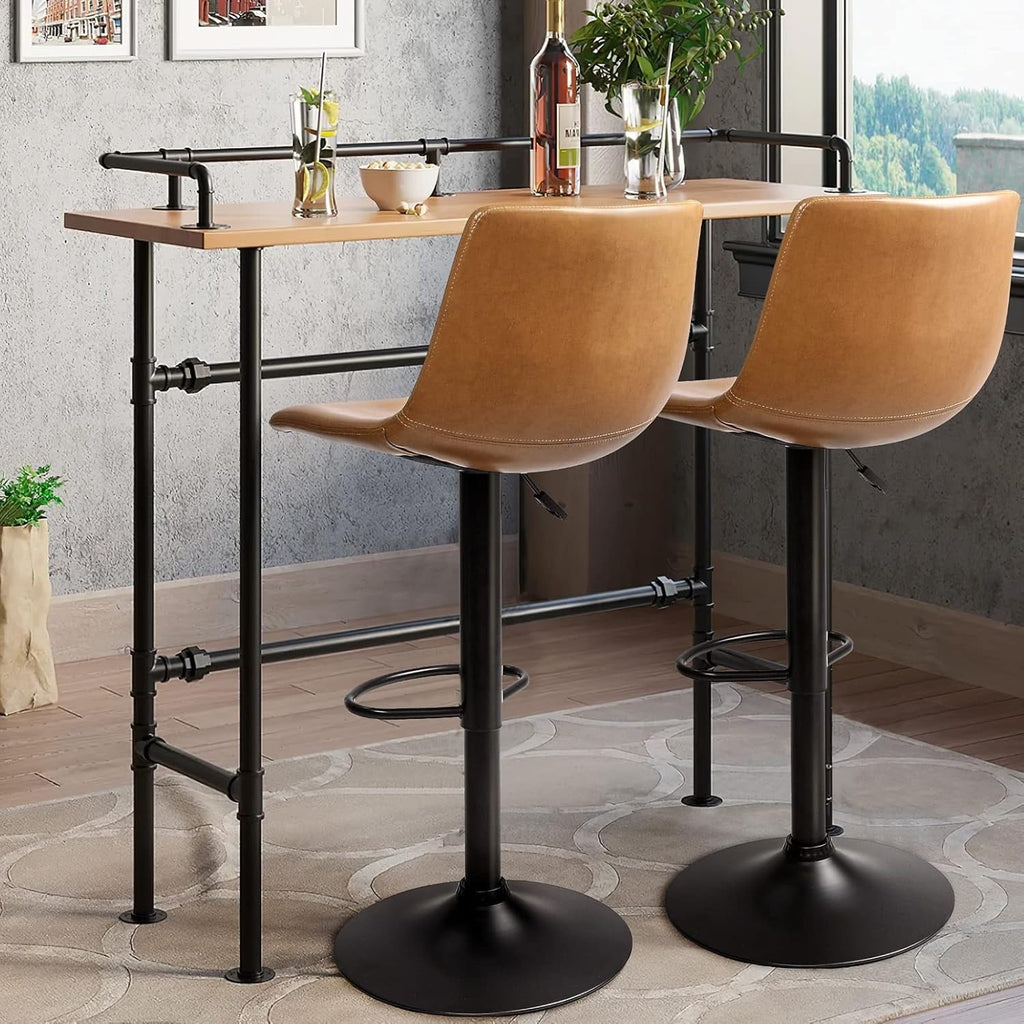 Tabourets de bar pivotants réglables Bossin avec dossier – Hauteur comptoir
