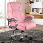 Chaise de bureau exécutive Bossin Big and Tall, chaise ergonomique à soutien lombaire réglable de 500 lb avec dossier haut en cuir PU pour ordinateur
