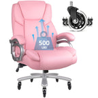 Chaise de bureau exécutive Bossin Big and Tall, chaise ergonomique à soutien lombaire réglable de 500 lb avec dossier haut en cuir PU pour ordinateur
