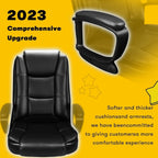 Chaise de bureau Bossin Big and Tall, chaise de direction à dossier haut, chaise de direction ergonomique réglable en cuir, 400 lb