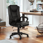 Chaise de bureau Bossin Big and Tall, chaise de direction à dossier haut, chaise de direction ergonomique réglable en cuir, 400 lb
