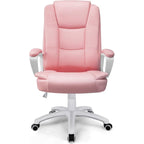 Chaise de bureau Bossin Big and Tall, chaise de direction à dossier haut, chaise de direction ergonomique réglable en cuir, 400 lb