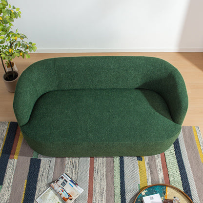 Causeuse 2 places rembourrée KINWELL Boucle avec coussins
