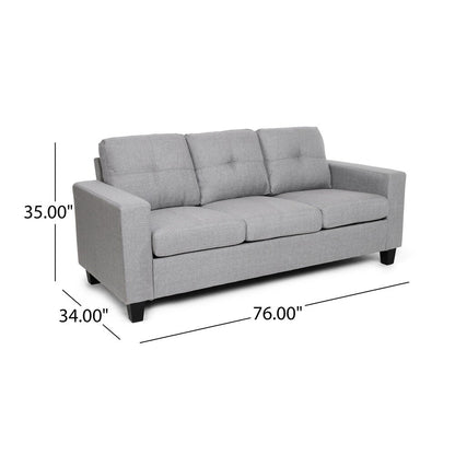 Canapé trois places Bowden en polyester par Christopher Knight Home