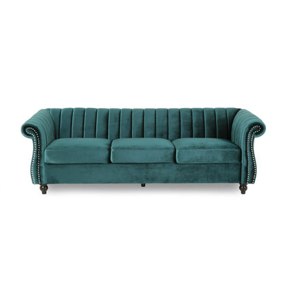 Canapé Bowie Glam en velours par Christopher Knight Home