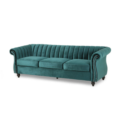 Canapé Bowie Glam en velours par Christopher Knight Home