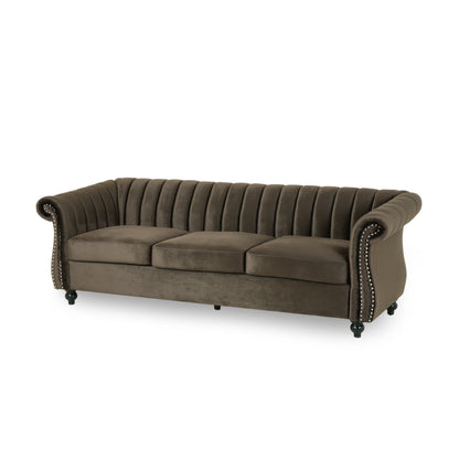 Canapé Bowie Glam en velours par Christopher Knight Home