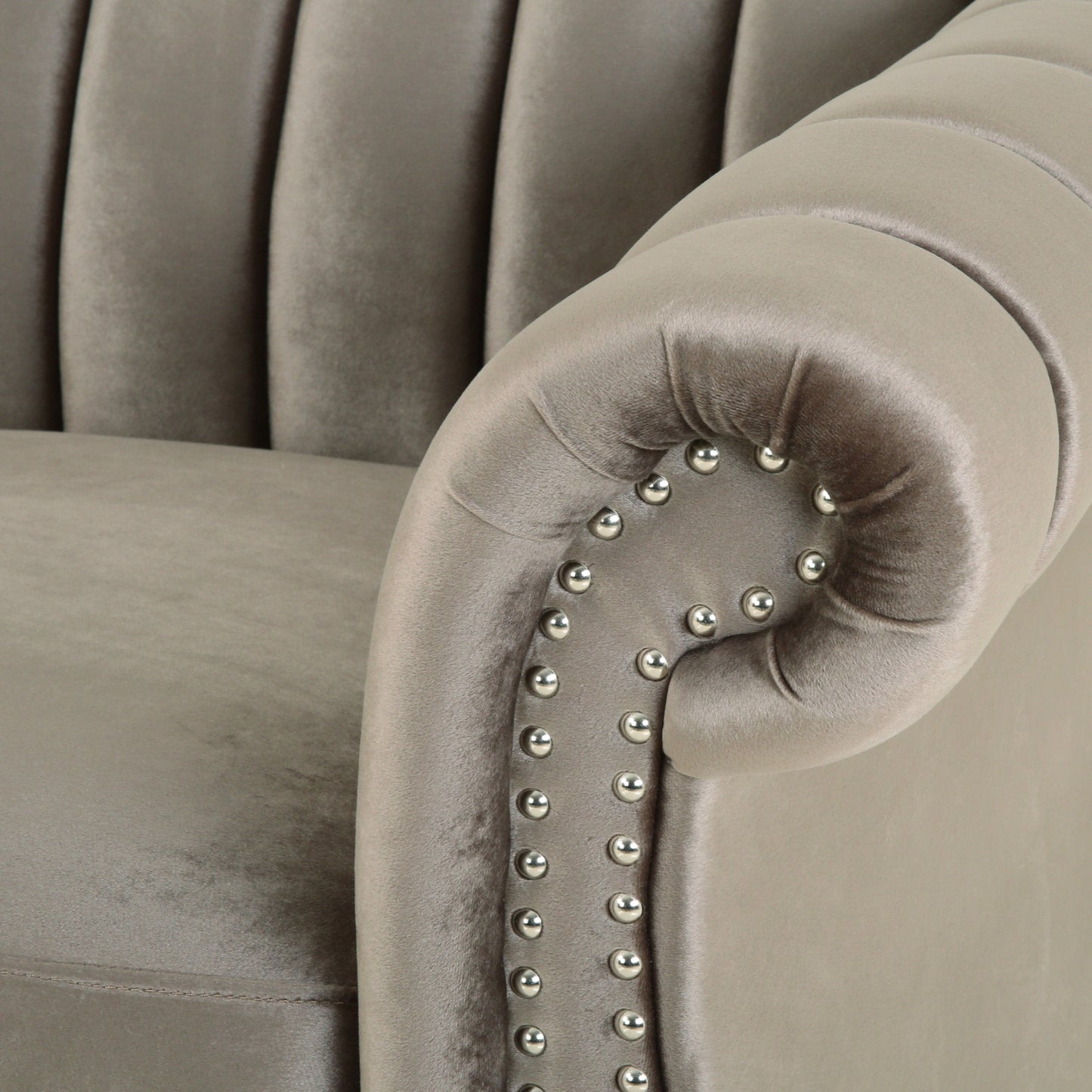 Canapé Bowie Glam en velours par Christopher Knight Home