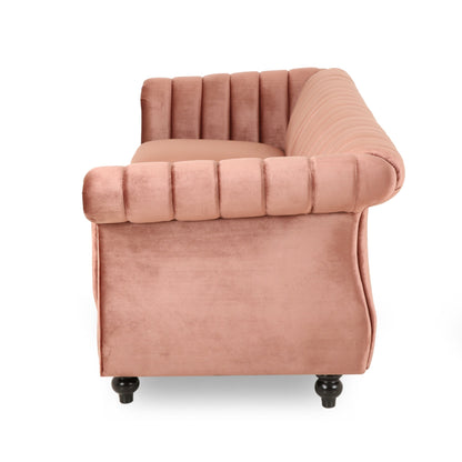 Canapé Bowie Glam en velours par Christopher Knight Home