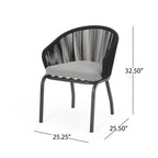 Fauteuil club d'extérieur Boynton (lot de 2) par Christopher Knight Home