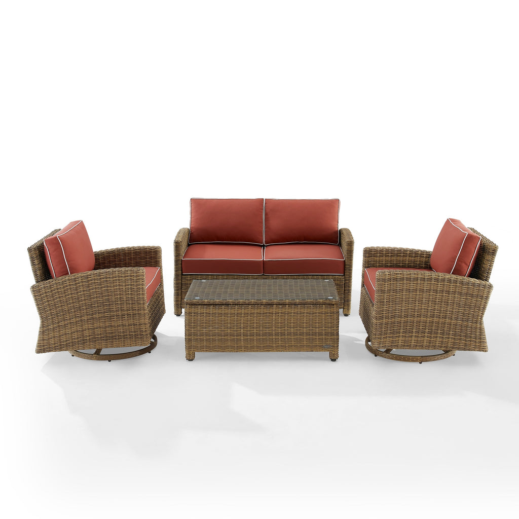 Ensemble de conversation pivotant à bascule Crosley Bradenton 4 pièces