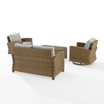 Ensemble de conversation pivotant à bascule Crosley Bradenton 4 pièces